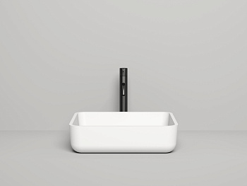 Раковина из искусственного камня S-Stone Salini GLORIA 1102209M 50х40 накладная цвет белый без отверстий под смеситель